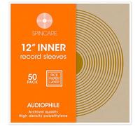 SPINCARE 50x 12 Inch White Audiophile Inner Vinyl Record Sleeves