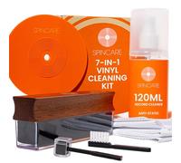SPINCARE Vinyl Record Cleaning Kit | 7-in-1 LP Album Cleaner Set