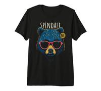 Spindale NC USA Cool Bear Wearing Sunglasses Design Premium T-Shirt