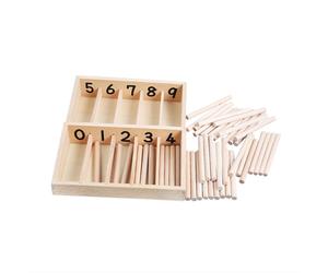 Spindle Box Kids Early Development Counting Sticks Boys Girls Professional Learning Tool Maths Toys