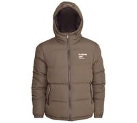 Spindle Closure London Mens Hooded Padded Quilted Warm Winter Jacket Khaki Green Coat