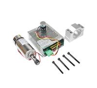 Spindle Motor, 12000rpm High Speed DC 12-48V 300W ER11 400W ER16 CNC Air Cooled Spindle Motor Kit with Power Supply for Engraving Machine for CNC Machine(300W ER16)