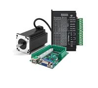 Spindle Motor, 2PH 57 Open Loop Stepper Motor Drive Kit With USB Control Board Nema23 Motor Drive Kit 1.2-3NM For CNC Router Textiles Machines(Only Motor,2Nm Motor)