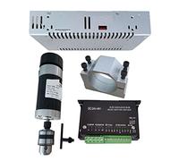 Spindle Motor, 48v 500W Drill Chuck Brushless Spindle Motor+57MM Clamp With Screws+ 48V Brushless Motor Driver+48VDC 10.5A Power Supply(Package7)