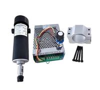 Spindle Motor, 500W ER11 / ER16 CNC DC Air Cooled Spindle Motor with Speed Governor + Collets + Clamp + Bits for CNC Machine(Set 3 (ER11))
