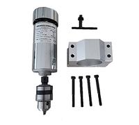 Spindle Motor, Air Cooled 0.4kw CNC Drill Chuck SpindleMotor Kit 400W Spindle Motor + Power Supply Speed Governor For Engraving(Set 3)