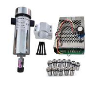 Spindle Motor, Air Cooled 0.8kw 20000RPM CNC SpindleMotor Kit ER16/ Chuck 800W Spindle Motor + Power Supply Speed Governor for Engraving for CNC Machine(800W Set 4)