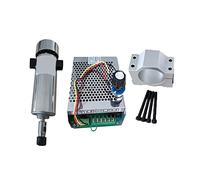Spindle Motor, Air Cooled 0.8kw DC110 20000RPM CNC SpindleMotor Kit ER11/ Chuck 800W Spindle Motor + Power Supply Speed Governor For Engraving(Package 5)
