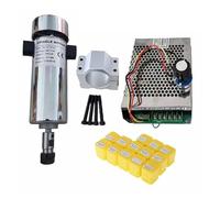 Spindle Motor, Air Cooled 0.8kw20000RPM CNC SpindleMotor Kit ER11/ Chuck 800W Spindle Motor + Power Supply Speed Governor for Engraving for CNC Machine(800W ER11 Set 4)