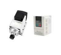 Spindle Motor, CNC Constant Power Spindle 1.5KW ER20 6000rpm Low Torque Flan Air Cooled Permanent Magnet Motor CNC Milling Machine Drilling(Set)