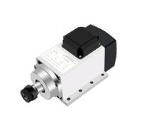 Spindle Motor, CNC Constant Power Spindle 1.5KW ER20 6000rpm Low Torque Flan Air Cooled Permanent Magnet Motor CNC Milling Machine Drilling(1.5kw ER20 220V)