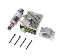 Spindle Motor, High Speed 12000rpm DC 12-48V 300W ER11 400W ER16 CNC Spindle Motor Air Cooled Kit for CNC Machine(320w,ER16)