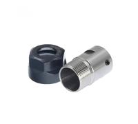 Spindle Motor Shaft Extension Rod ER8 ER11 ER16 ER20 C10 C16 C20 C25 Tool Holder Motor Shaft Post Spindle 6mm 8mm 5mm 10mm for ER Engraving Machine(A Type Nut,C32-ER25-14mm)