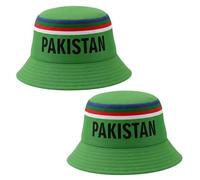 Spindle Pakistan Bucket Hat |Cricket Bucket Sun Hat| Green Pak World Cup Retro|UV Protection| Dil Dil Pakistan| Reversible | Outdoor Headwear |Fisherman Hat| Beach Hat| Shade Hat| T20 ODI Test