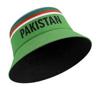 Spindle Pakistan Bucket Hat |Cricket Bucket Sun Hat| Green Pak World Cup Retro|UV Protection| Dil Dil Pakistan| Reversible | Outdoor Headwear |Fisherman Hat| Beach Hat| Shade Hat| T20 ODI Test