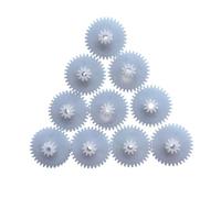 Spindle Pinion 10pcs 0.5 Module 10T 34T Double Layer Gear 34102A 34102B 34102.5B Plastic Gear 0.5M 34 Teeth 10 Teeth Bilayer Gear Shaft Gears(2.05mm inner hole)
