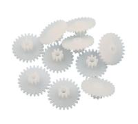 Spindle Pinion 10pcs 0.5 Module 16 Teeth 8 Teeth Plastic Double Layer Gear 14mm Diameter 26082A Pinion 2mm Tight Fit Bilayer Reduction Gear Shaft Gears