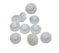 Spindle Pinion 10pcs 0.5 Module Plastic Double Layer Gear 0.5M 10 Teeth 24 Teeth Double Spur Pinion 2mm Tight Fit Shaft Reduction Gear Shaft Gears