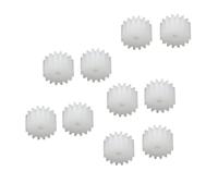 Spindle Pinion 10pcs 0.5 Module Small Plastic Pinion 8 Teeth 9 Teeth 10T 12T 14T 18T Motor Gear 2mm Tight Fit Shaft DIY Model Gear Shaft Gears(9T)