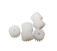 Spindle Pinion 10pcs 0.5M 10T Plastic Motor Shaft Pinion 0.5 Module 10 Teeth Straight Teeth Gear 1.5mm 2mm Tight Fit 6x5mm Spur Gear Shaft Gears(2mm bore)