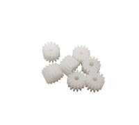 Spindle Pinion 10pcs 122A Mini Plastic Gear 0.5 Module 12 Teeth 2mm Inner Hole Spur Gear 7x5mm Micro Cylindrical Pinion DIY Robot Toy Gear Shaft Gears