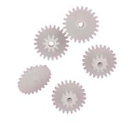 Spindle Pinion 5pcs 0.5 Module Plastic Double Layer Stacked Gear 2mm Tight Loose Shaft Motor Gear 0.5M Reduction Gear DIY Toy Model Pinion Shaft Gears(32202B)