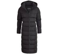 Spindle Womens Maxi Long Hooded Puffer Quilted Parka Coat Extra Long | Ladies Full Length Winter Jacket with Hood Black XL