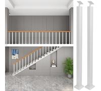 spindles for staircase, Clear Acrylic Crystal Anti-Slip Handrail for Elderly Kids Adults, Gold Grab Bar for Hallway(2 Pack,250cm(8.2ft))