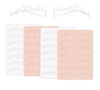 Spine 6 Nano Stroke Practice Skin - Microblading & Permanent Makeup Training Sheet, Silicone Eyebrow Tattoo Practice Skin for Beginners & Professionals