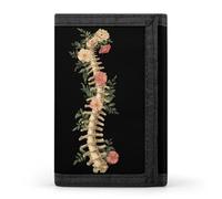 Spine Anatomy Funny Slim Trifold Wallet for Men Front Pocket Purse with Credit Card Holder