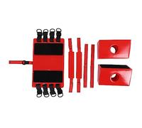 Spine Board Head Immobilizer, Universal EMS EMT Medical Emergency Head Immobilizer, NBR Head Fixation Device with Adjustable Straps, for Backboard and Spade Stretcher, N