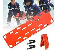 Spine Board Stretcher Backboard for Patient,Lightweight Rescue Stretcher, Aquatic Spine Board Rescue Kit,with Neck Brace & Head Bed&Adjustable Seat Belt,Weight Capacity 350lbs/159KG(2-fold)