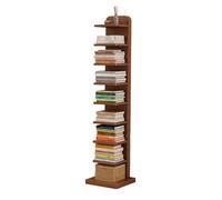 Spine Book Shelf Tower - Solid Wood 5/9-Tier Floating Bookcase, Slish Sto for Smals, Cactus Yellow Color, 87cm/34in Modern Design