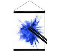 Spine Rail Poster Strips - 2 Poster Hangers / Poster Rails / Poster Strips - Plastic, Black - 71 cm