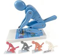 Spine-Safe Weight Lifting Model | Correct Posture Demonstrator & Interactive Teaching Tool | for Posture Correction & Lumbar Training (blue)