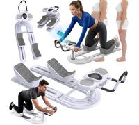 Spine Twist And Stretch Trainer Crawling Training Machine for Core Training & Back Pain Relief 3-Level Adjustable Ab Workout Equipment with Phone holder Foldable Home Gym for Seniors & Adults