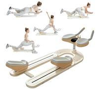 Spine Twist and Stretch Trainer, Crawling Training Machine for Core Training with Digital Timer, Low-Impact Home Gym Equipment for Full-Body Workout & Back Stretcher