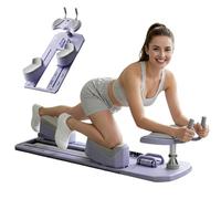Spine Twist & Stretch Trainer,6-in-1 Multi-Functional Ab Trainer,3-Level Adjustment,70CM Big Crawl,Max 507lbs/230 kg,Detachable,for Waist and Core Training Purple