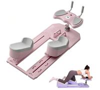 Spine Twist & Stretch Trainer,Crawling Training Machine,3 Adjustable,Phone Holder,Detachable,for Home & Gym Use,Abdominal,Waist,and Core Training Pink
