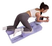 Spine Twist & Stretch Trainer,Crawling Training Machine,3 Adjustable,Phone Holder,Detachable,for Home & Gym Use,Abdominal,Waist,and Core Training Purple