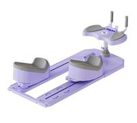 Spine Twist & Stretch Trainer,Crawling Training Machine for Back Pain Relief,Spinal Decompression Waist Fitness Equipment with LED Counter,Height Adjustable Ab Core Trainer for Home Gym Purple