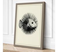 Spined Organism Botanical Canvas Wall Art Print 30x20 Inch (76 x 51 cm)