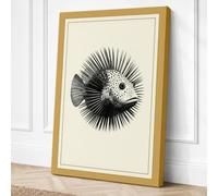 Spined Organism Botanical Canvas Wall Art Print 36x24 Inch (91 x 61 cm)