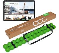 SPINEFITTER by SISSEL® - Back & Spine Mobilisation Tool for Tension Relief, Posture & Mobility - Pilates, Yoga & Physiotherapy Training Aid - Green Anthracite