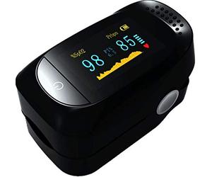 Spinegear Finger Pulse Oximeter - Hospital Grade HS Standard Fingertip Sats Probe for Monitoring Blood Oxygen Level CE Approved SpO2 Saturation Monitor for Adults and Children