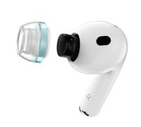 SpinFit AuraFine for AirPods Pro 3 - Patented Silicone Ear Tips and Adapters featuring Aura-Rib with Color Ring Design for Dynamic Stability (one Pair)(Ear Tips Installed) (S)