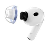 SpinFit AuraFine for AirPods Pro 3 - Patented Silicone Ear Tips and Adapters featuring Aura-Rib with Color Ring Design for Dynamic Stability (one Pair)(Ear Tips Installed) (L)