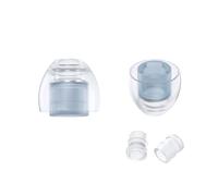 SpinFit NEO for IEM - SS - Silicone Patented Eartips for Replacement, Secure Fit and Supreme Comfort, Reduce Allergic Reaction, One Set Fits Normal and Thin Nozzles (1 Pair)(with Inserts)