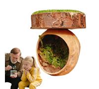 Spinhabitats | Jumping Spider Enclosure Decor - Handmade Magnetic Accessories Shelter | for Tarantula House Cage Small Pets