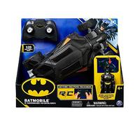 6065425 DC Comics Batmobile Remote Control Car Easy to Drive Compatible Figures Kids Toys for Boys and Girls Aged 4 and Up